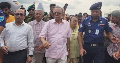 রাষ্ট্রপতির দায়িত্ব ছাড়ার পর প্রথমবারের মতো নিজ গ্রামে আবদুল হামিদ, হাওরবাসীর আবেগঘন অভ্যর্থনা!