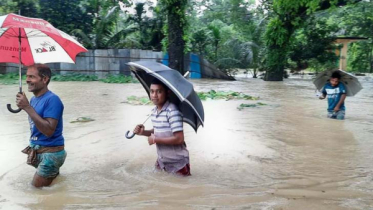 ছাতকে পানিবন্দি লক্ষাধিক মানুষ