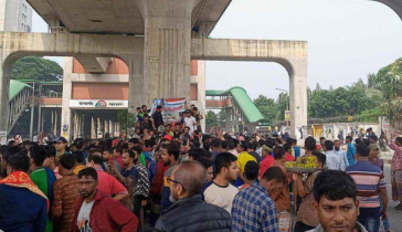 ফের আগারগাঁওয়ে ব্যাটারিচালিত রিকশাচালকদের সড়ক অবরোধ