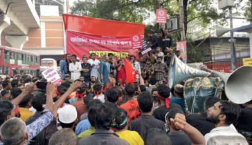 প্রেস ক্লাবে হাজারো ব্যাটারিচালিত রিকশাচালক, যান চলাচল বন্ধ